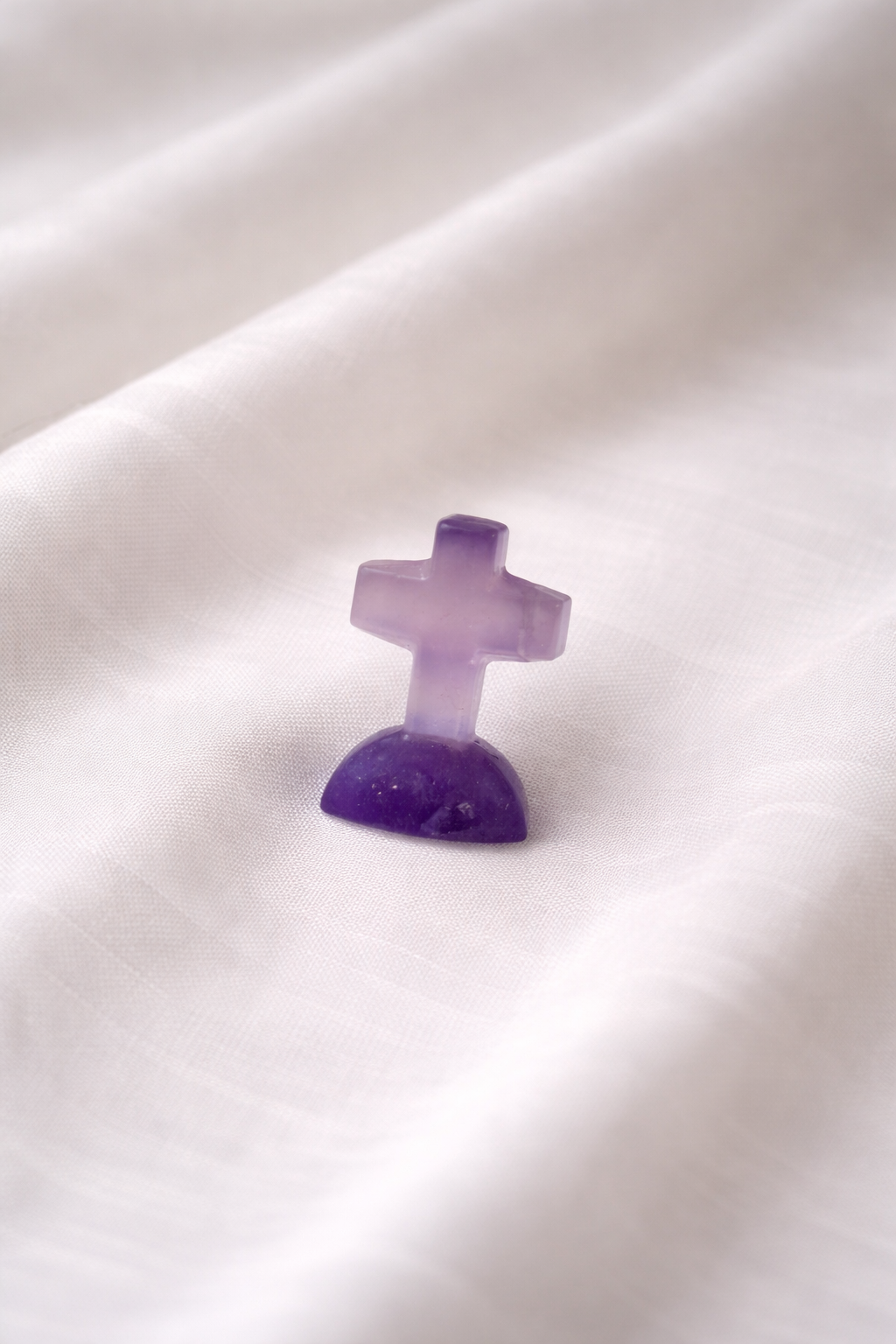 Fluorite gravestone