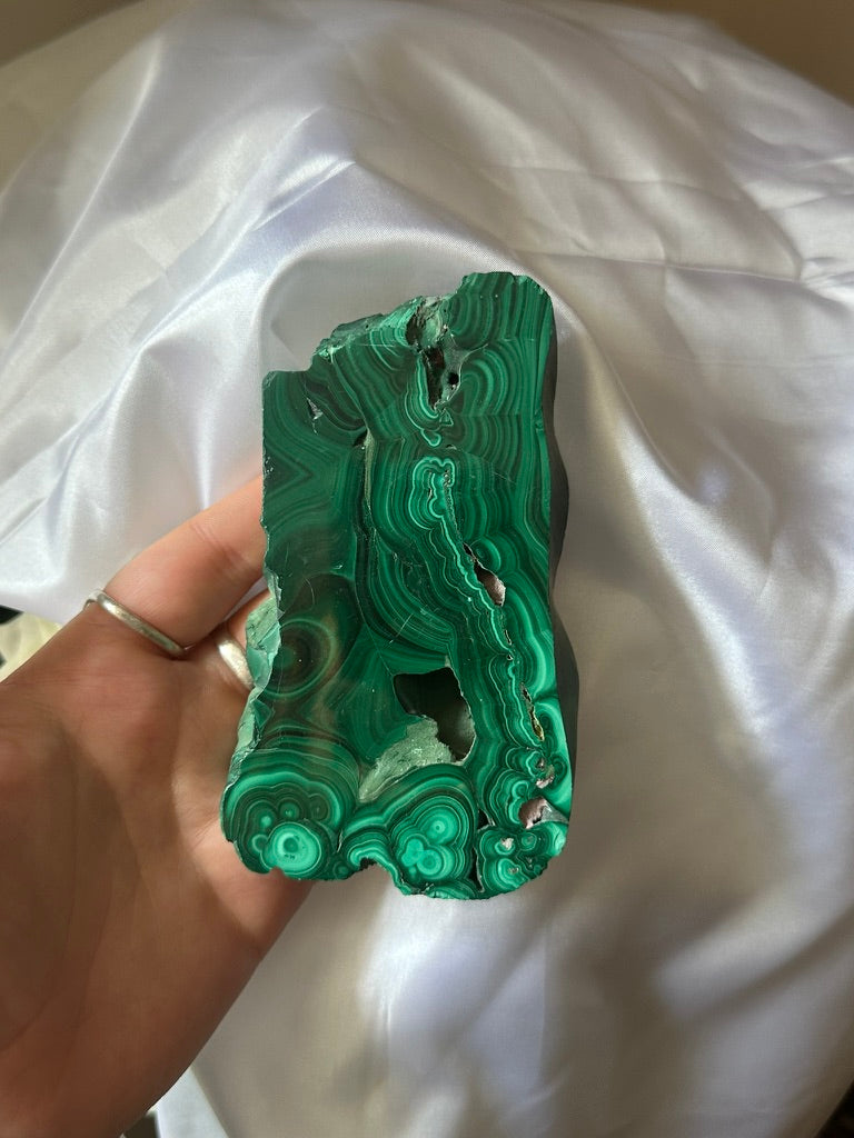 Malachite slice