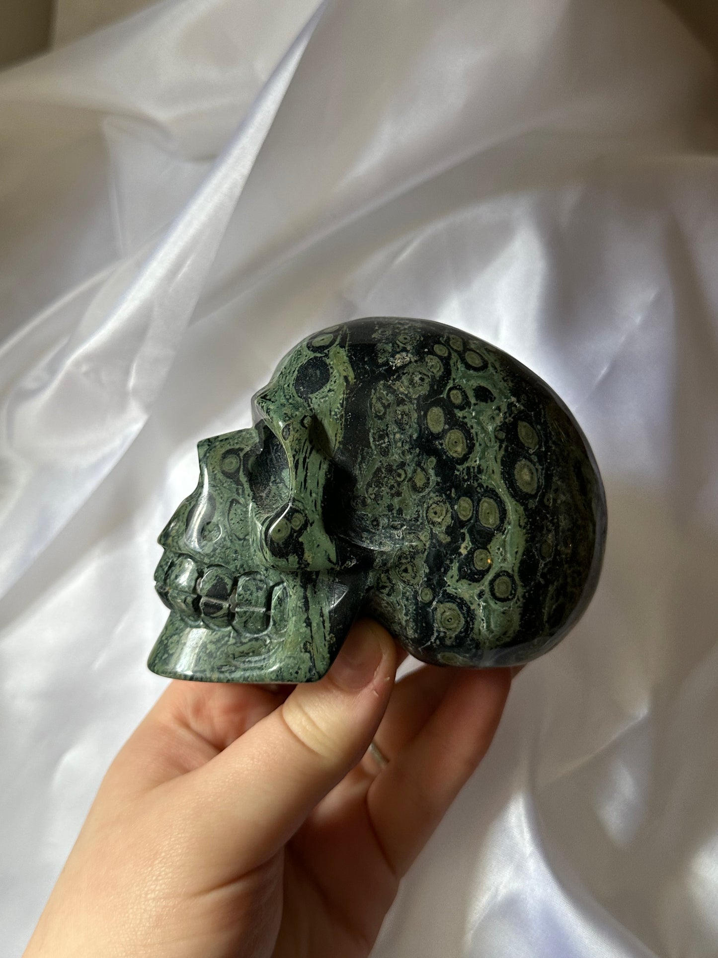Kambaba jasper skull
