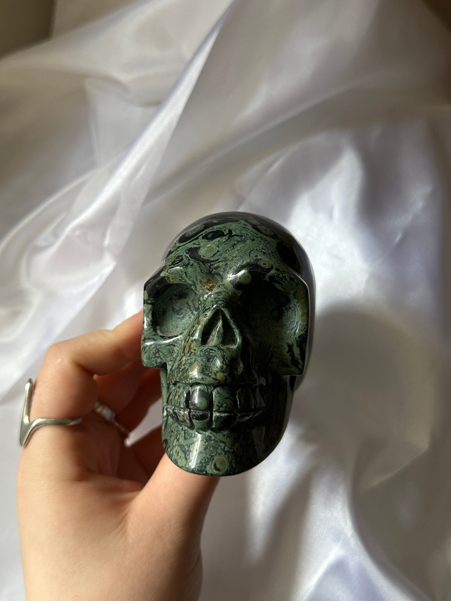 Kambaba jasper skull