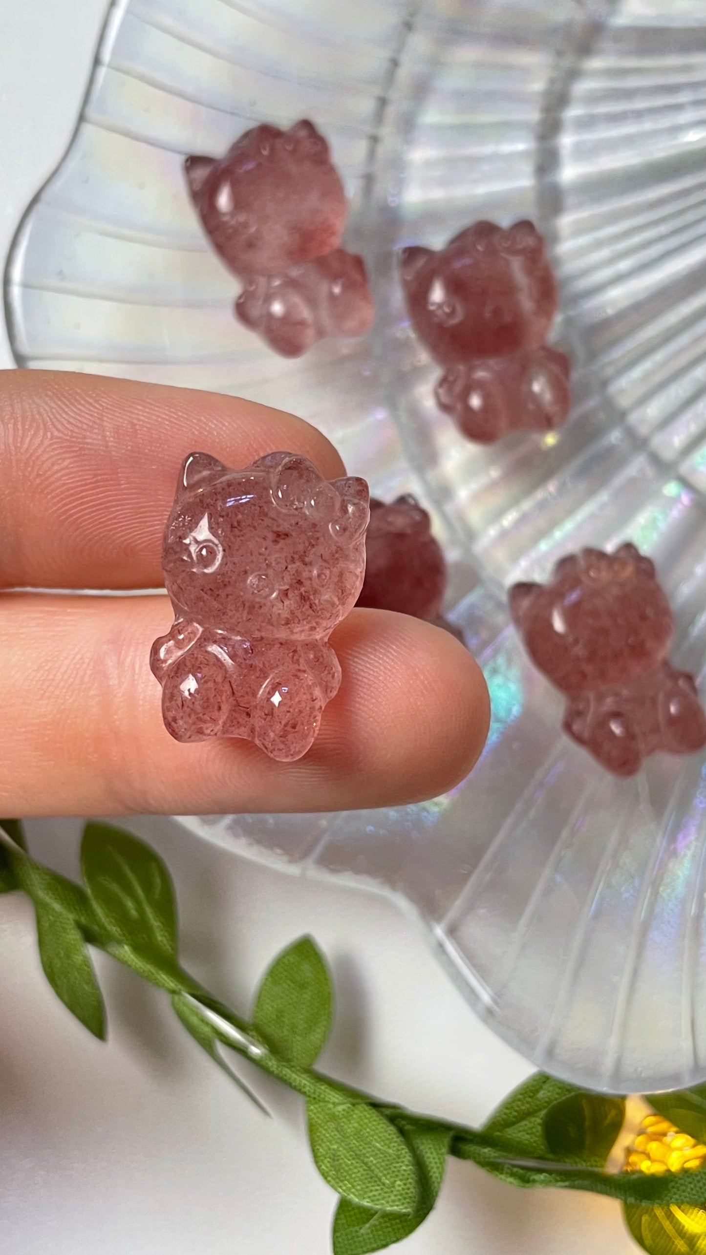 Strawberry quartz hello kitty