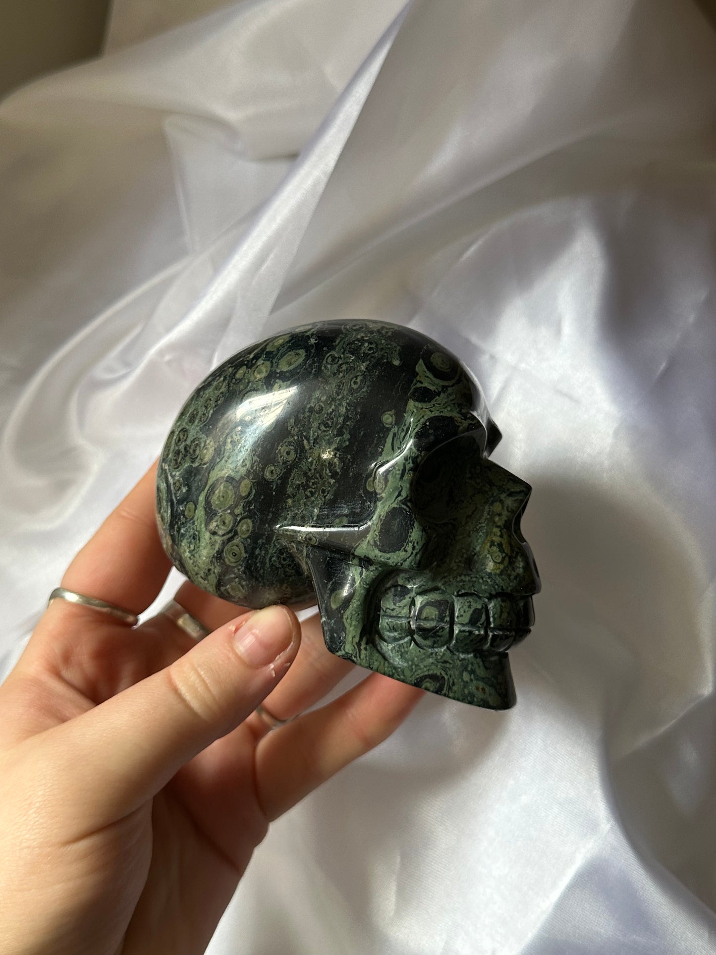 Kambaba jasper skull